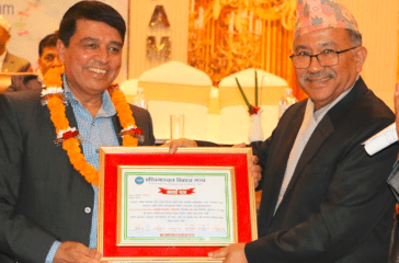 Chandra dhakal award photo
