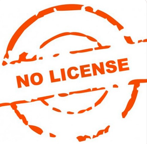 no licence no licence