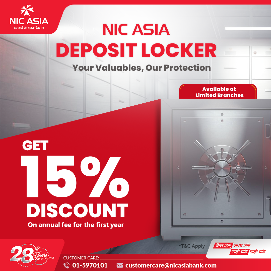 PR on a discount offer for locker facilities-photo