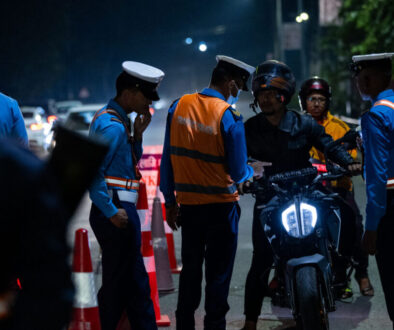 Traffic police checking