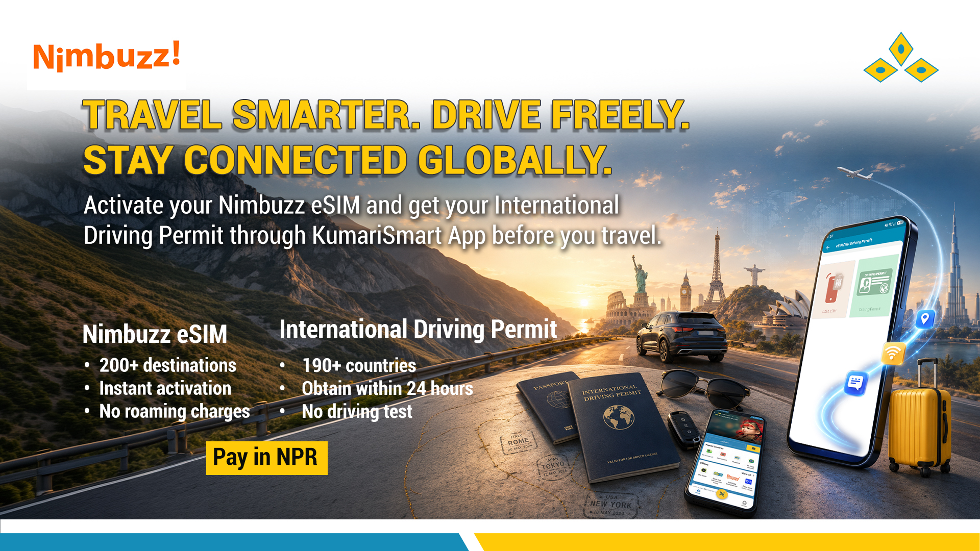 Nimbuzz eSIM and Driving Permit